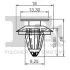 Кліпса кріплення (затискач) FA1 11-40044.5 Fischer Automotive One (FA1) 11400445 (фото 2)