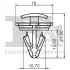 Кліпса кріплення (затискач) FA1 11-40078.5 Fischer Automotive One (FA1) 11400785 (фото 2)