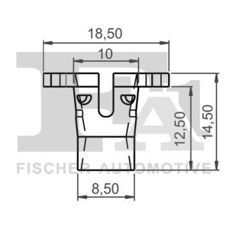 SPINKA KLIPS MOCUJACY 5-SZT Fischer Automotive One (FA1) 11401315