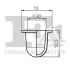 Кліпса кріплення (затискач) FA1 11-60031.5 Fischer Automotive One (FA1) 11600315 (фото 2)