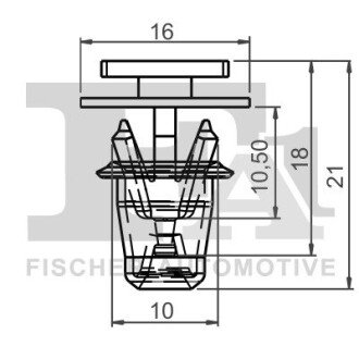 SPINKA KLIPS MOCUJACY 5-SZT Fischer Automotive One (FA1) 12400305