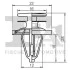Кліпса кріплення (затискач) FA1 13-10014.5 Fischer Automotive One (FA1) 13100145 (фото 2)