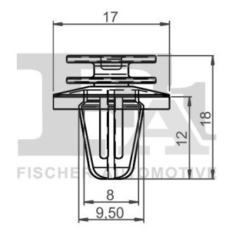 SPINKA KLIPS MOCUJACY 5-SZT Fischer Automotive One (FA1) 14400185