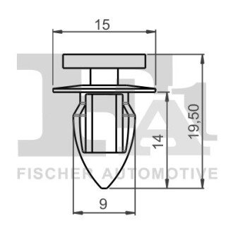 SPINKA KLIPS MOCUJACY 5-SZT Fischer Automotive One (FA1) 22400125