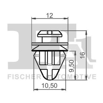 SPINKA KLIPS MOCUJACY 5-SZT Fischer Automotive One (FA1) 22400205