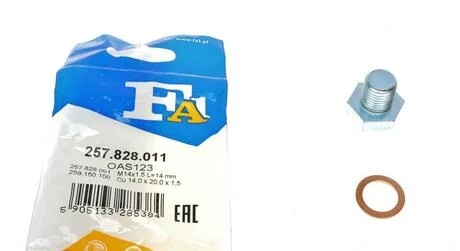 Болт поддона с шестигранной головкой Fischer Automotive One (FA1) 257.828.011 (фото 1)