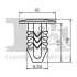 SPINKA KLIPS MOCUJACY 5-SZT FI9,5MM Fischer Automotive One (FA1) 33100035 (фото 2)