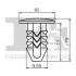 SPINKA KLIPS MOCUJACY 5-SZT FI9,5MM Fischer Automotive One (FA1) 33100035 (фото 2)