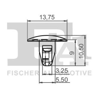 SPINKA KLIPS MOCUJACY 5-SZT Fischer Automotive One (FA1) 33100105