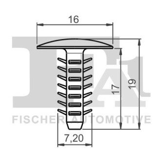 SPINKA KLIPS MOCUJACY 5-SZT Fischer Automotive One (FA1) 33100115