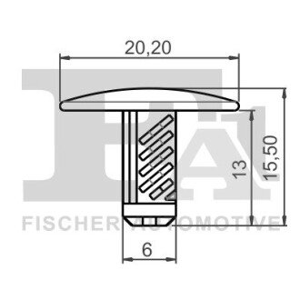 SPINKA KLIPS MOCUJACY 5-SZT Fischer Automotive One (FA1) 33100145