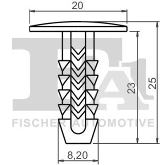SPINKA ZASLEPKA MOCUJACA 5-SZT Fischer Automotive One (FA1) 33100165