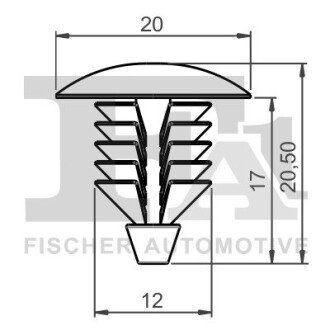 SPINKA ZASLEPKA MOCUJACA 5-SZT Fischer Automotive One (FA1) 33100255