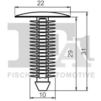 SPINKA KLIPS MOCUJACY 5-SZT Fischer Automotive One (FA1) 33100265 (фото 1)