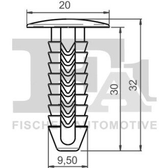 SPINKA KLIPS MOCUJACY 5-SZT Fischer Automotive One (FA1) 33100315