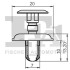 Кліпса кріплення (затискач) FA1 Fischer Automotive One (FA1) 33-30004.10 (фото 2)