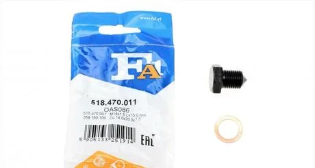 Пробка масляного поддона M14x1.5 L=15(Fischer) Fischer Automotive One (FA1) 518.470.011 (фото 1)