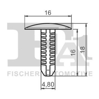 SPINKA ZASLEPKA MOCUJACA 5-SZT 16 CZA Fischer Automotive One (FA1) 52100015