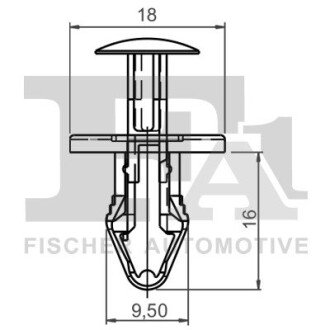 SPINKA KOLEK ROZPOROWY 5-SZT 18X16 CZA Fischer Automotive One (FA1) 52300025