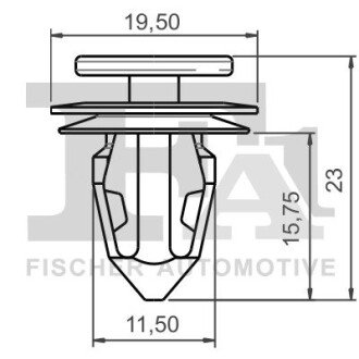 SPINKA KLIPS MOCUJACY 5-SZT 19,5X23 BI Fischer Automotive One (FA1) 52400015