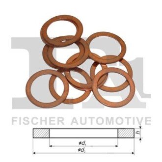 PODKLADKA MIEDZ.13X18X1.5 /10 SZT/ Fischer Automotive One (FA1) 557870010 (фото 1)