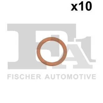 Podkіadka miedziana 10x14x1 woreczek 10 sztuk Fischer Automotive One (FA1) 722520010 (фото 1)