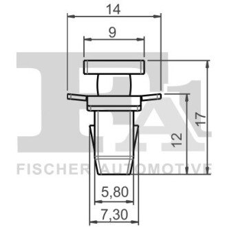 SPINKA KLIPS MOCUJACY 5-SZT Fischer Automotive One (FA1) 72400085