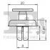 Кліпса кріплення (затискач) FA1 74-20002.5 Fischer Automotive One (FA1) 74200025 (фото 2)