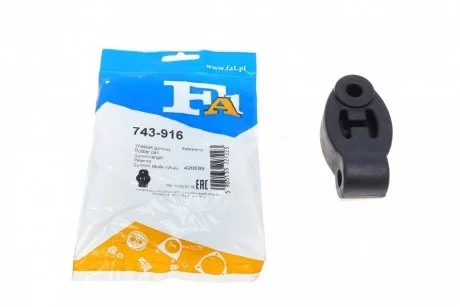 Крепление глушителя (резина) Peugeot 4007 2.2 HD 07-/Mitsubishi Outlander XL 07- Fischer Automotive One (FA1) 743-916