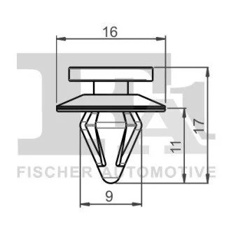 SPINKA KLIPS MOCUJACY 5-SZT Fischer Automotive One (FA1) 74400175