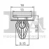 Кліпса кріплення (затискач) FA1 76-40009.5 Fischer Automotive One (FA1) 76400095 (фото 2)
