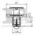 Кліпса кріплення (затискач) FA1 78-30006.5 Fischer Automotive One (FA1) 78300065 (фото 2)