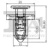 Кліпса кріплення (затискач) FA1 79-20002.5 Fischer Automotive One (FA1) 79200025 (фото 2)