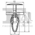 Кліпса кріплення (затискач) FA1 Fischer Automotive One (FA1) 87-20002.10 (фото 2)