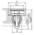 Кліпса кріплення (затискач) FA1 87-40001.5 Fischer Automotive One (FA1) 87400015 (фото 2)