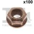 NAKRETKA Z KOL.M10X1.5 CU /100SZT/ SW17 9881007100
