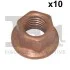 NAKRETKA Z KOL.M10X1.25 CU /10 SZT/SW14 988109210