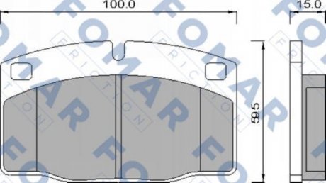 Колодки тормозные дисковые передние FOMAR FO 426981 (фото 1)