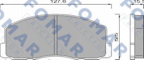 Колодки тормозные дисковые передние FOMAR FO 439681 (фото 1)