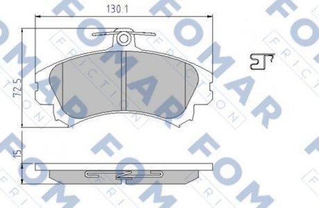 Колодки тормозные дисковые передние FOMAR FO 638081