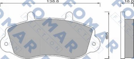 Колодки гальмівні дискові FOMAR FO 677381