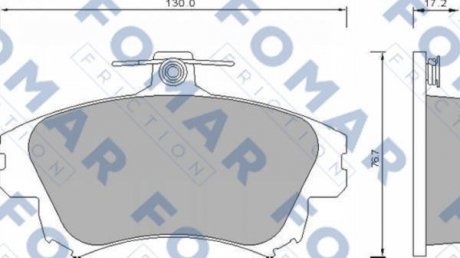 Колодки тормозные дисковые передние FOMAR FO 677481 (фото 1)