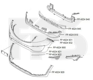Бампер передний Mazda 3 BL 09-13 FPS 4024900