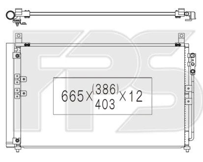 Фото 1 - конденсатор кондиціонера FPS FP33K366 Конденсатор кондиціонера FPS FP33K366 (фото 1)
