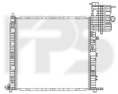 Радіатор охолодження A6385011601 MERCEDES FPS FP46A1027