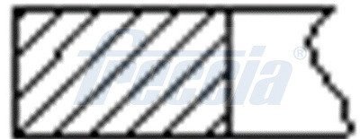 Комплект Поршневих Кілець BENZ STD o̸88 1 cyl. FRECCIA FR10127600 (фото 1)