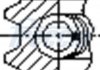 Кольца поршня ø72,4 [1,2 x 1,5 x 2,5] + 0,5 FORD +50 ø72.4 1 cyl. FRECCIA FR10-214750 (фото 3)