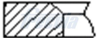 Кольца поршневые RENAULT STD ø80 1 cyl. FRECCIA FR10-384300