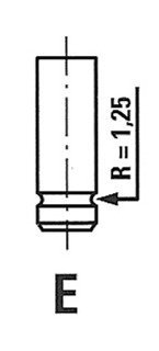 Клапан випускний RENAULT 4165/R EX FRECCIA R4165/R (фото 1)