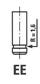 Клапан ГБЦ D.BENZ 4186/BMARCR SCARICO FRECCIA R4186/BMARCR (фото 1)